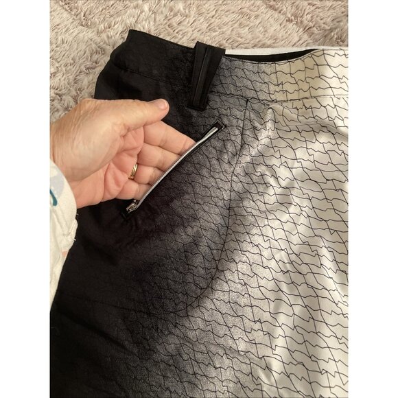 NWT Jamie Sadock Skort Womens 4 Gradient Black Green White Golf Removable Shorts - Picture 4 of 16